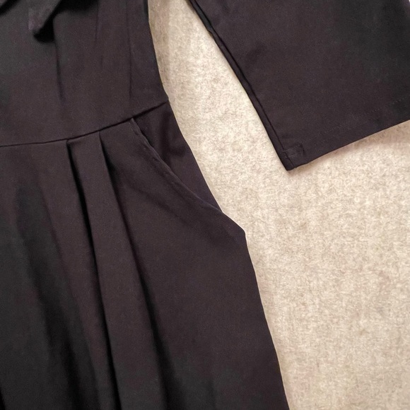 Miusol High Neck A-Line Dress, for Funeral,  Large - Picture 6 of 9